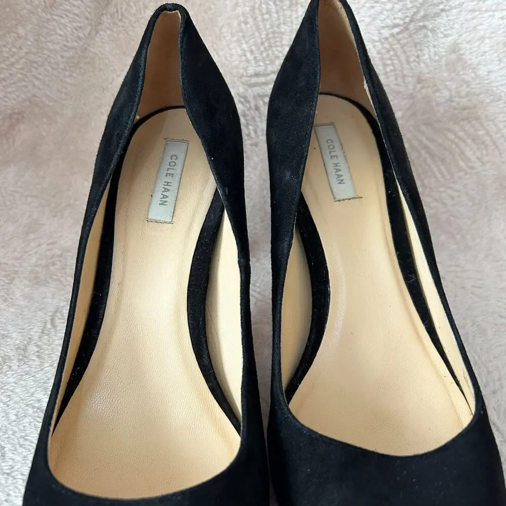 Cole Haan Go To Park Pump Black Suede